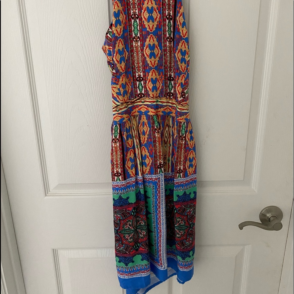Midi dress with print